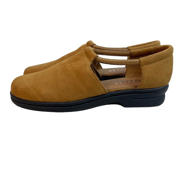 Lizflex Women's Brown Leather Carlisle Slip On Shoes Sz 7.5M - NWT