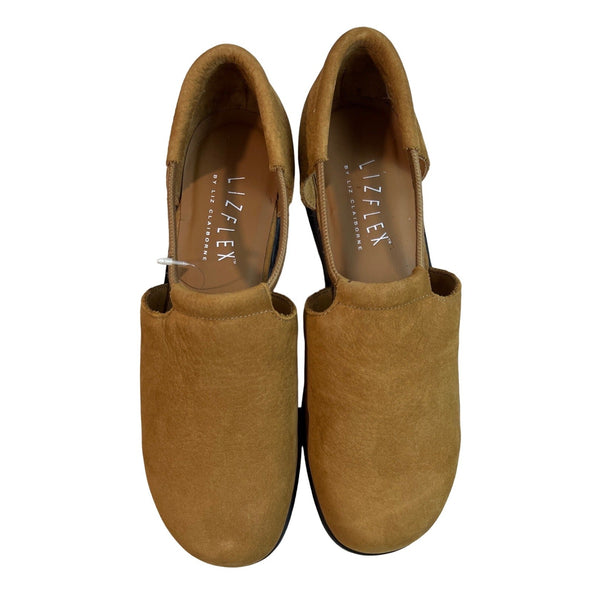 Lizflex Women's Brown Leather Carlisle Slip On Shoes Sz 7.5M - NWT