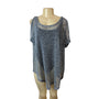 South Moon Under Women's Blue Knitted Cover Up Mesh Shirt Dress Sz S