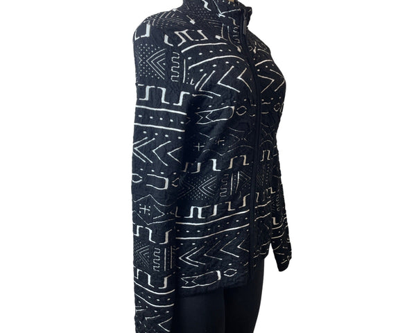 Icelandic Women's Black Sigourney Full Zipper Turtle Neck Jacket Sz S