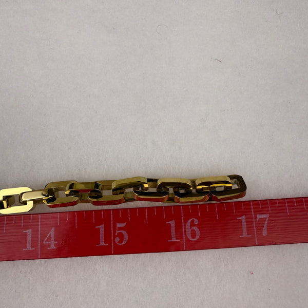 Eddie Borgo Gold Tone Chain Link Necklace Lobster Clasp Classic Design