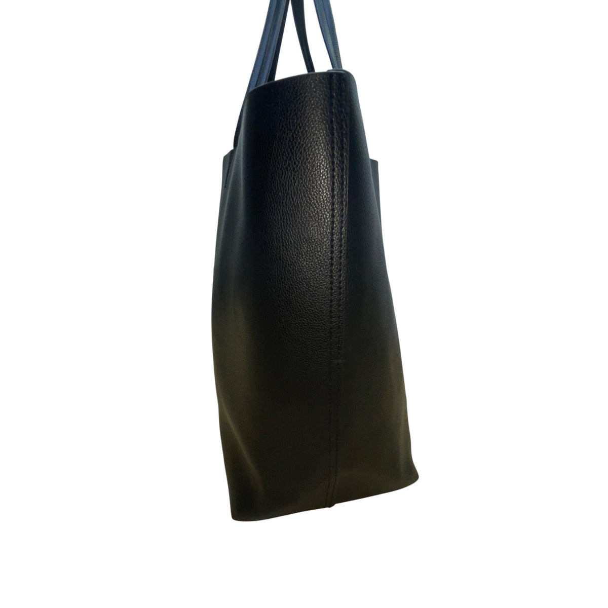 Victorias Secret Women’s Black Faux Leather Multicolor Tassel Accent Tote Bag