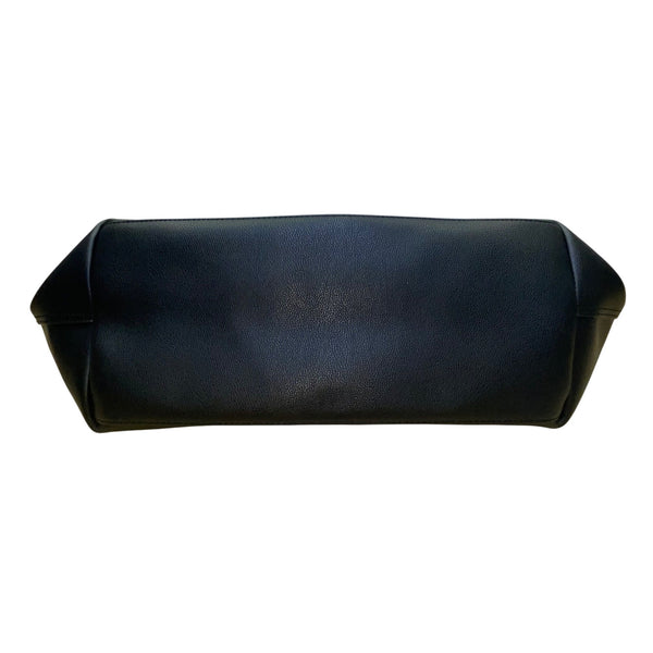 Victorias Secret Women’s Black Faux Leather Multicolor Tassel Accent Tote Bag