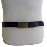 Calvin Klein Mens Reversible Leather Belt With Brushed Silver Buckle Size 41