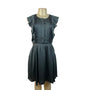 Banana Republic Women's Green Pintuck Short Sleeve Dress Sz 4 (EUR 34)