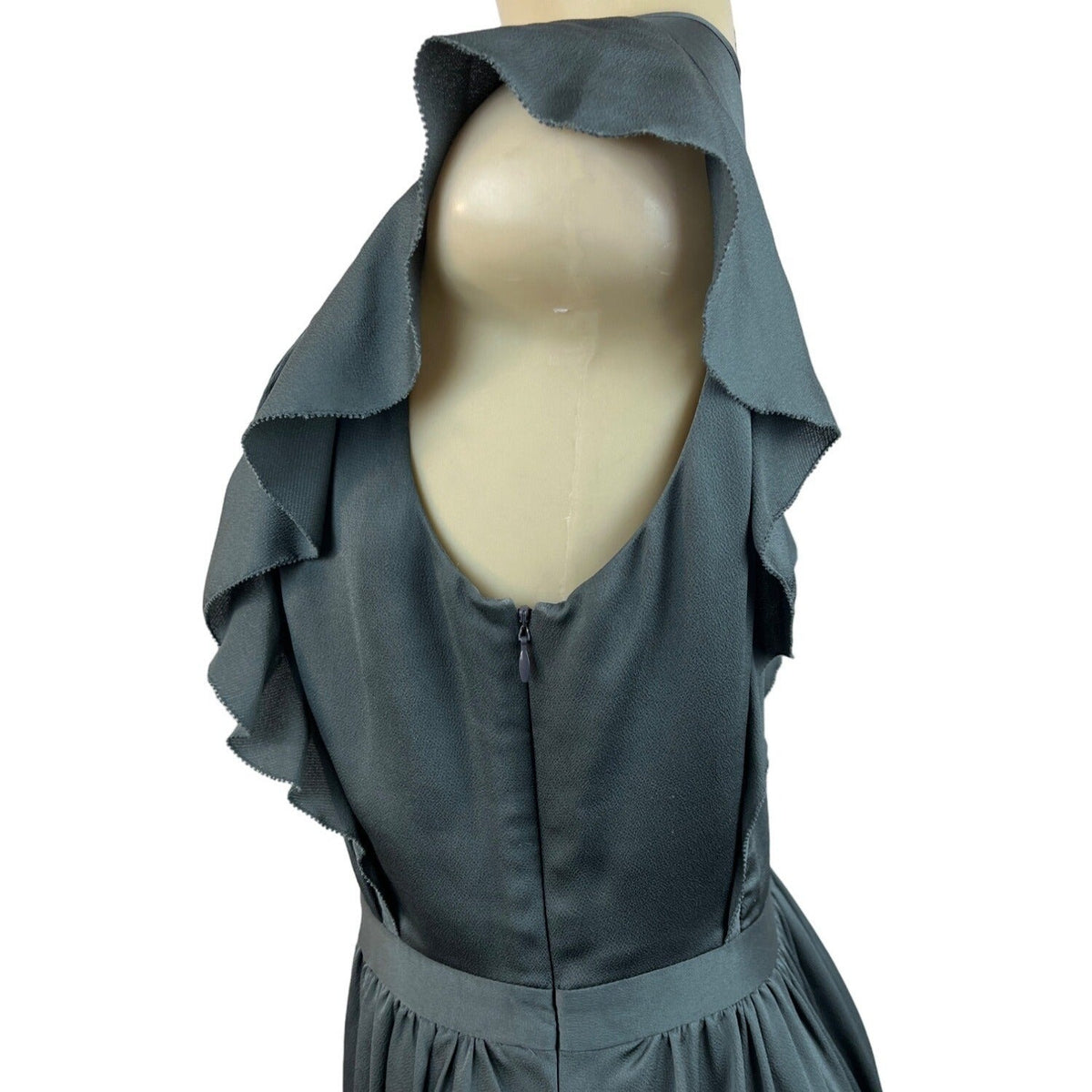 Banana Republic Women's Green Pintuck Short Sleeve Dress Sz 4 (EUR 34)