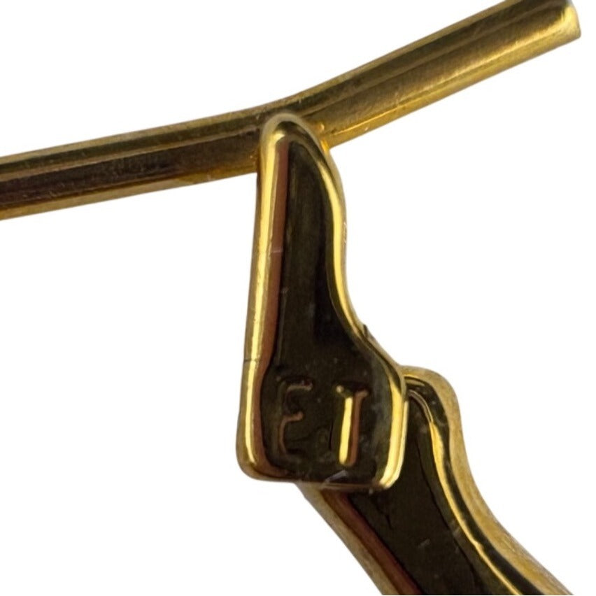 Monet Gold Tone 14K Gold Filled Hoop Earrings Pierced Vintage Jewelry