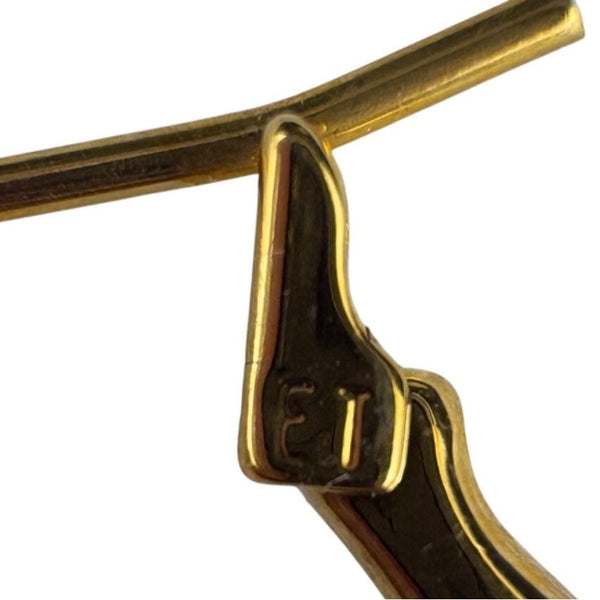 Monet Gold Tone 14K Gold Filled Hoop Earrings Pierced Vintage Jewelry