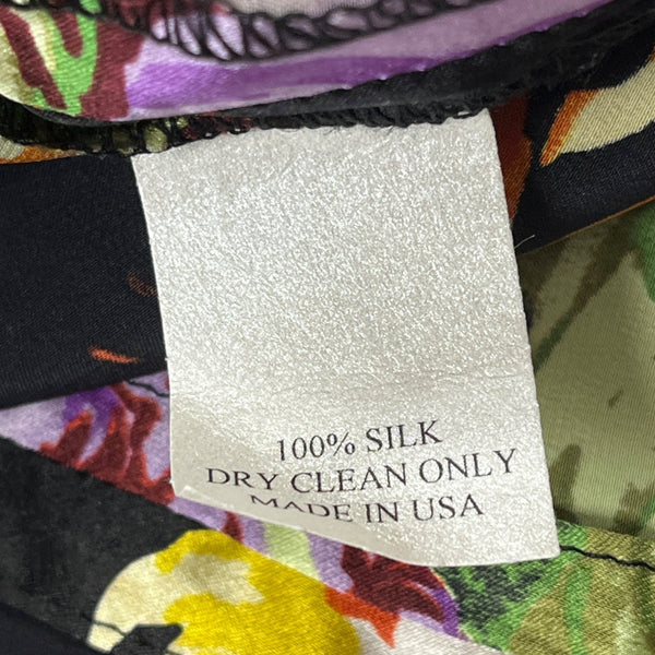 Caroline Rose Floral Sleeveless Women’s Blouse Vibrant Multicolor Size 2X