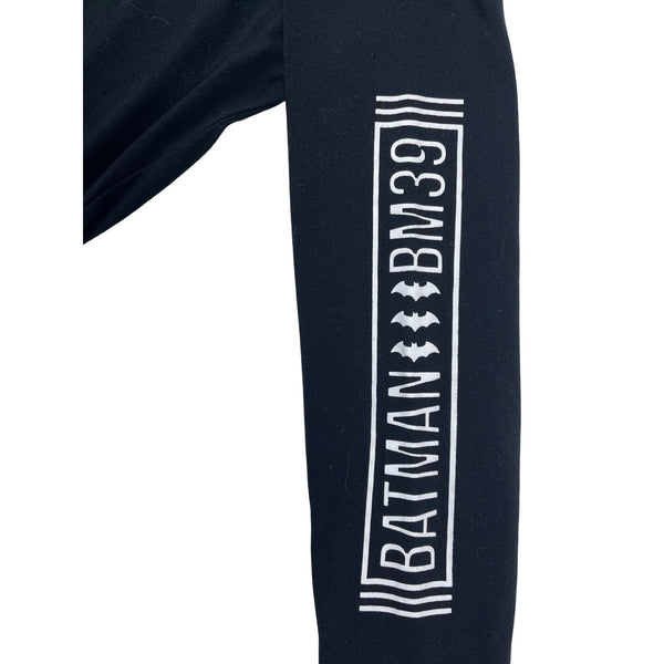 Batman Black Long Sleeve T-Shirt Youth Size With White Graphics New