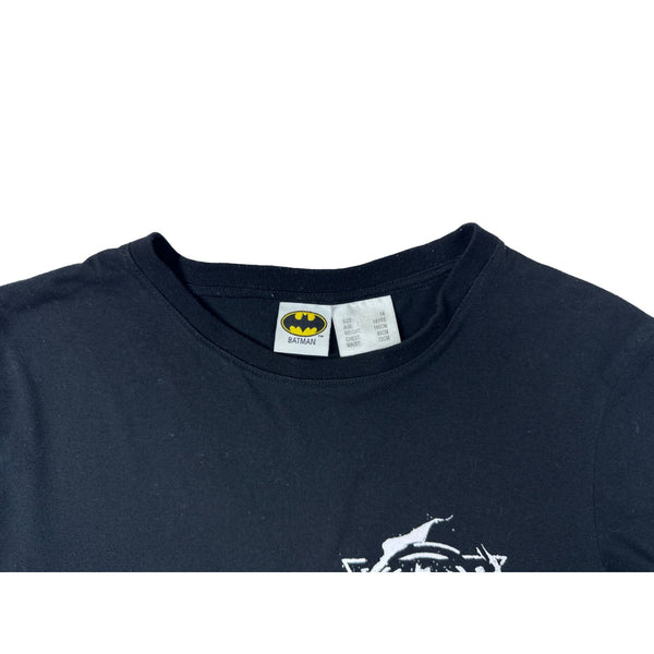 Batman Black Long Sleeve T-Shirt Youth Size With White Graphics New