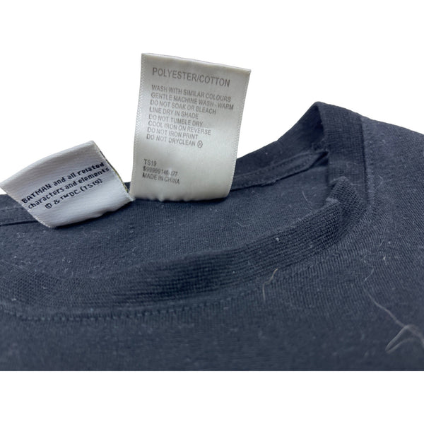 Batman Black Long Sleeve T-Shirt Youth Size With White Graphics New