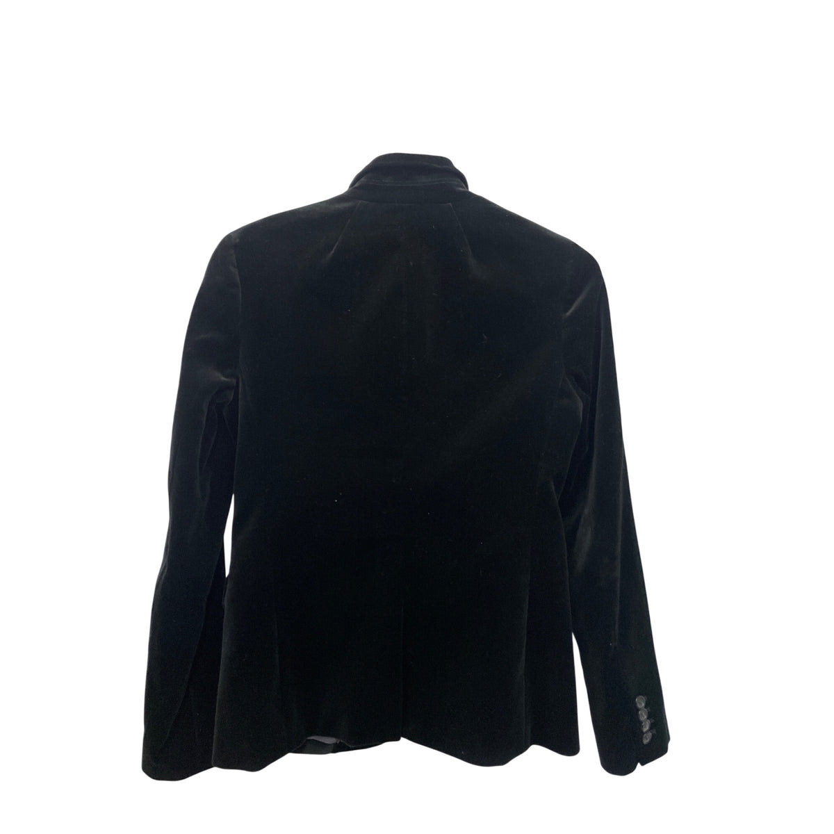 J.Crew Womens Black Velvet Regent Blazer Size 2 Timeless Design Stylish Single-Button