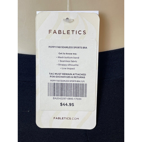 Fabletics Women's Blue and White Stretchable Sport Bra Sz S - NWT