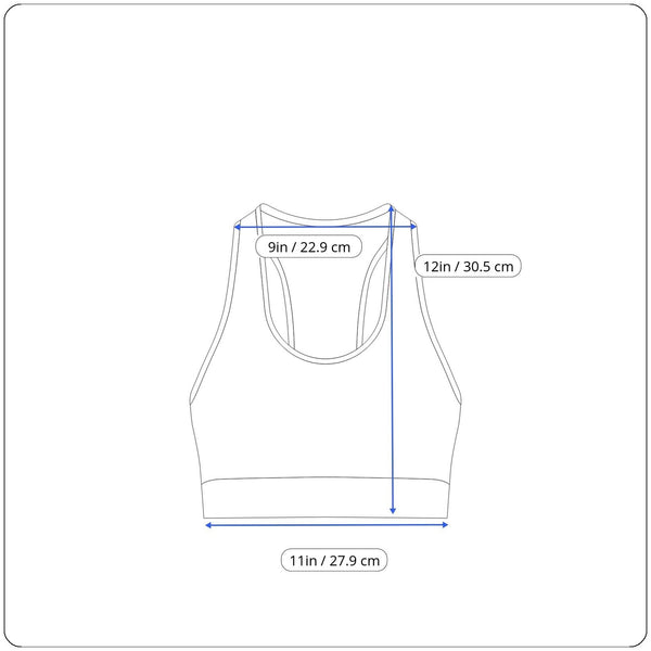 Fabletics Women's Blue and White Stretchable Sport Bra Sz S - NWT