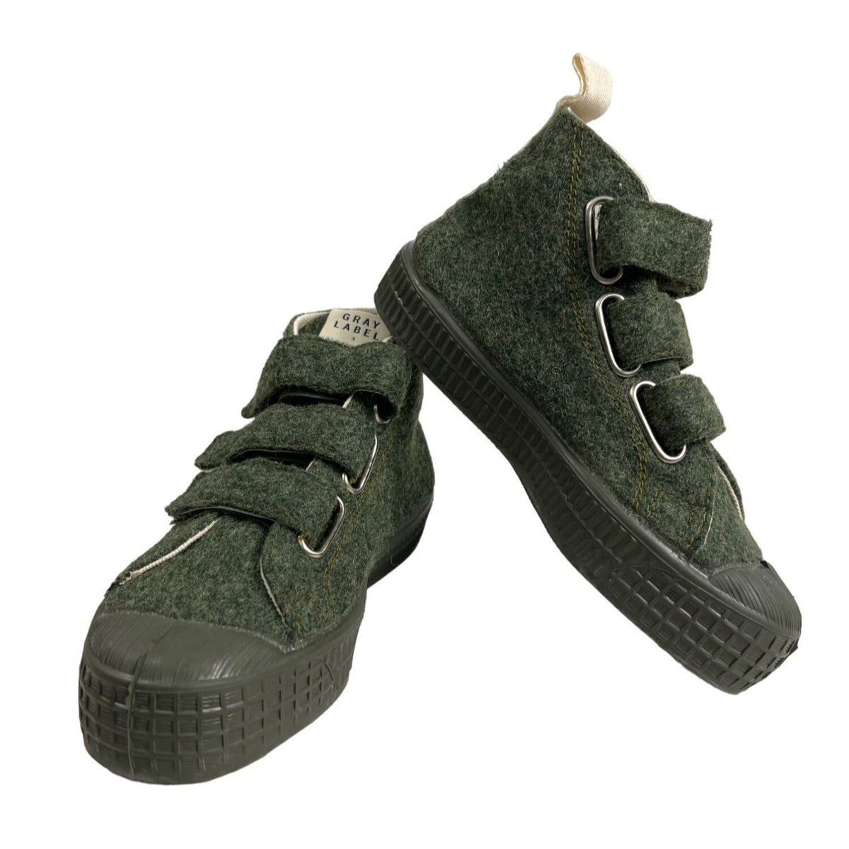 Gray Label x Novesta Kids High Top Green Sneakers Sz 17.5 (11 US)