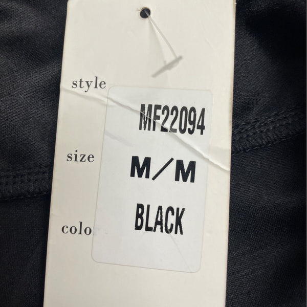 Maniju Elegant Off-Shoulder Black Formal Dress with Pleated Bodice Sz M - New