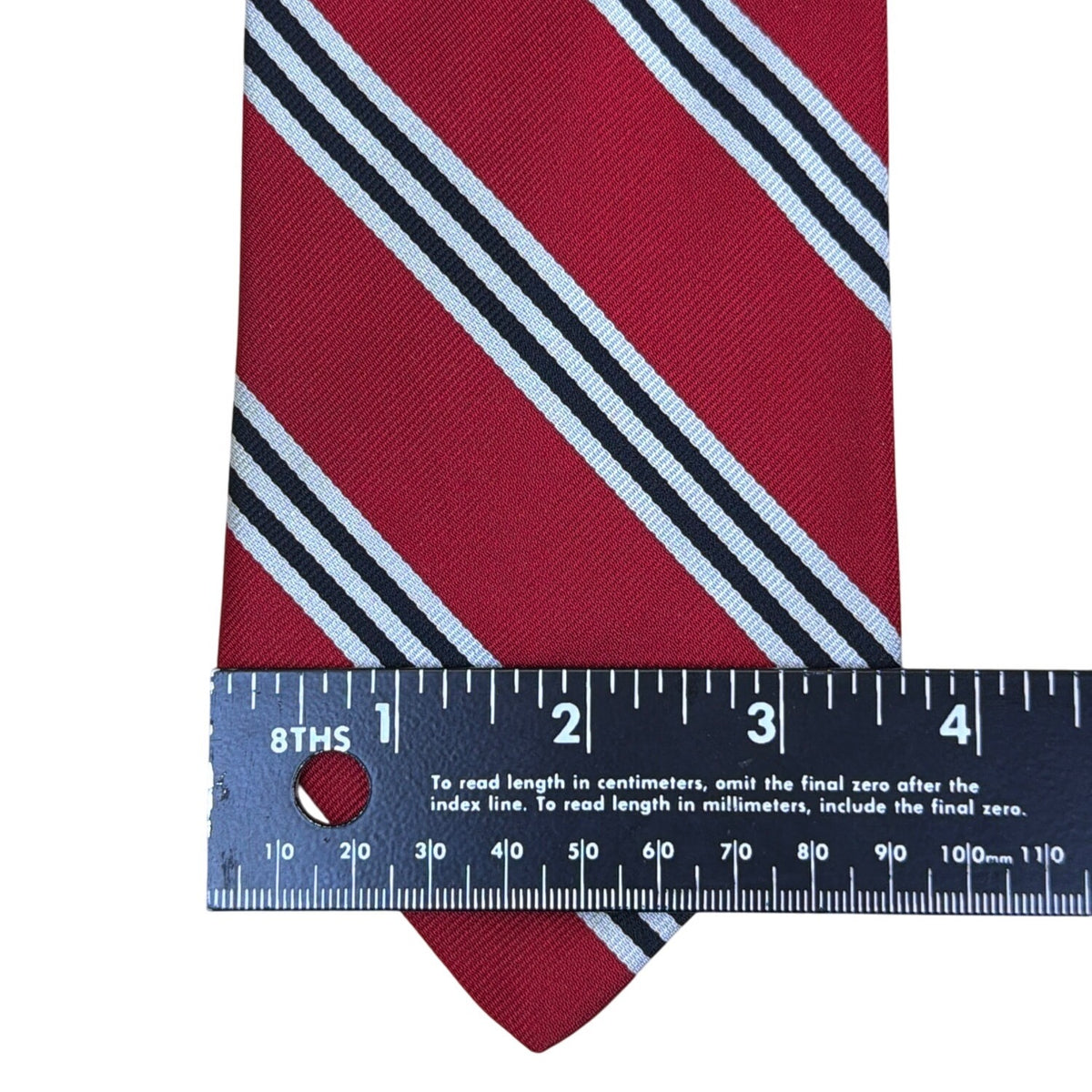 Brooks Brothers Mens Red Striped Silk Tie 59” Handmade Classic Pattern Accessory