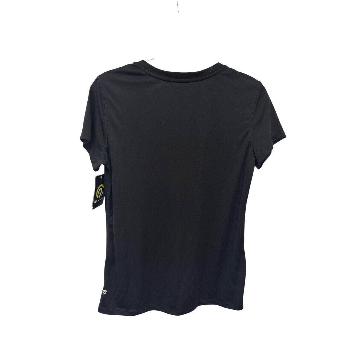 C9 Champion Womens Black Polyester V-Neck T-Shirt Size M Comfortable Lightweight