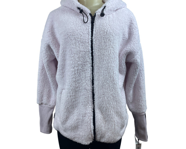 Calvin Klein Performance Light Pink Hoodie Zip Up Long Sleeve Sweater Sz L NWT