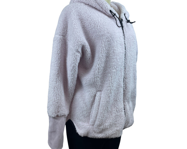Calvin Klein Performance Light Pink Hoodie Zip Up Long Sleeve Sweater Sz L NWT