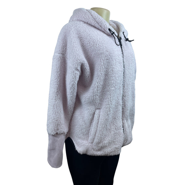 Calvin Klein Performance Light Pink Hoodie Zip Up Long Sleeve Sweater Sz L NWT