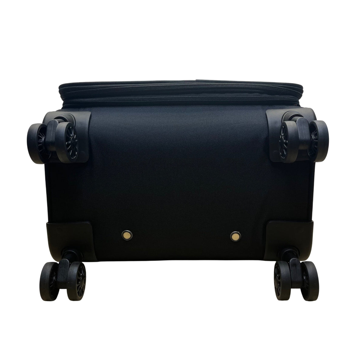 Samantha Brown Black With Leather Trim Expandable Wheels Spinner Luggage Size L