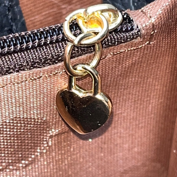 Carr Ken Women’s Black Faux Leather Metal Frame Kisslock Closure Crossbody Bag