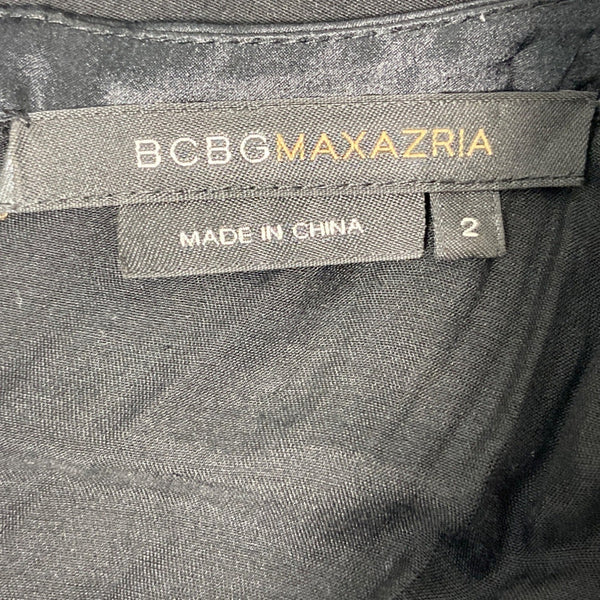BCBG Maxazria Women's Black Sheath Dress Sz 2 (EUR 32)