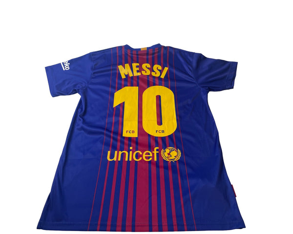 FC Barcelona Leo Messi #10 Jersey Blue & Red Rakuten Official Store Size S - New