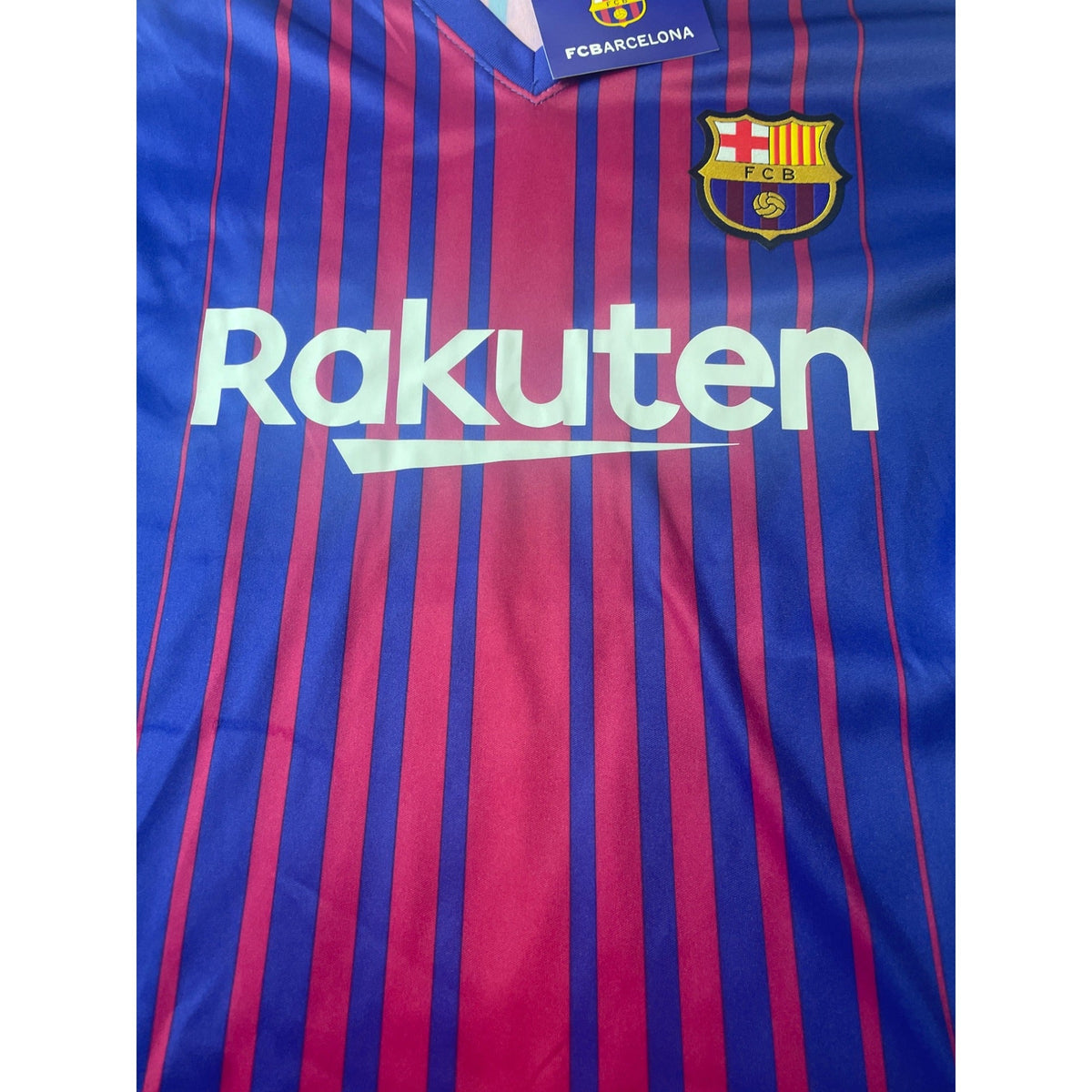 FC Barcelona Leo Messi #10 Jersey Blue & Red Rakuten Official Store Size S - New