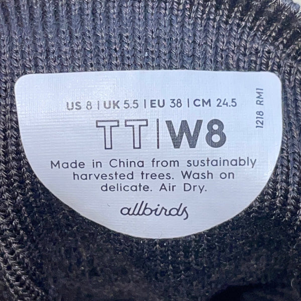 Allbirds Women’s Grey Mesh Lightweight High-Top  Casual Sneakers Size W8