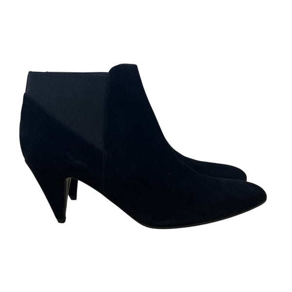 Kate Spade New York Women’s Black Suede Almond Toe Heeled Ankle Boots Size 11B