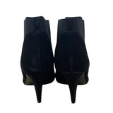 Kate Spade New York Women’s Black Suede Almond Toe Heeled Ankle Boots Size 11B