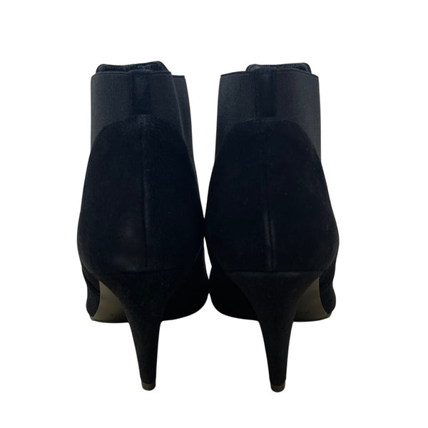 Kate Spade New York Women’s Black Suede Almond Toe Heeled Ankle Boots Size 11B