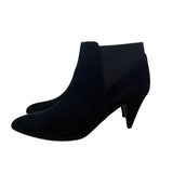 Kate Spade New York Women’s Black Suede Almond Toe Heeled Ankle Boots Size 11B