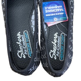 Skechers Women’s Black & White Stretch Fit Air-Cooled Flats Sz 6.5 - New