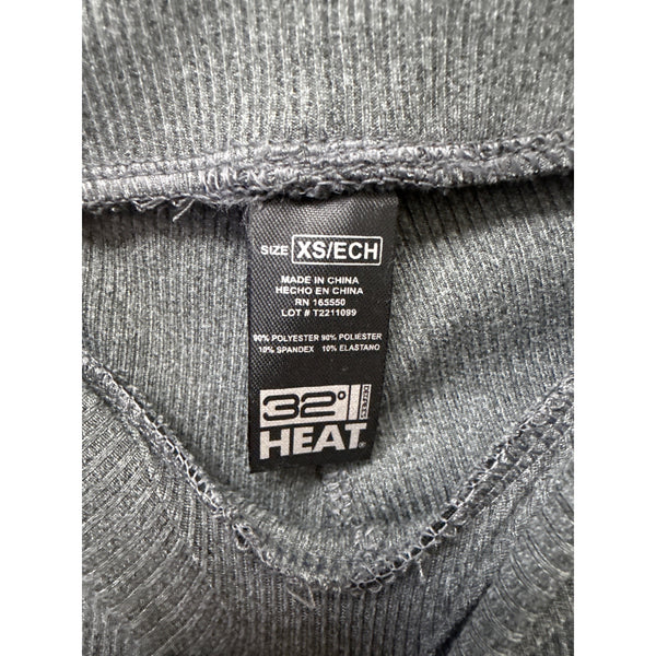 32 Degrees Womens Charcoal Polyester/Spandex Thermal Leggings XS