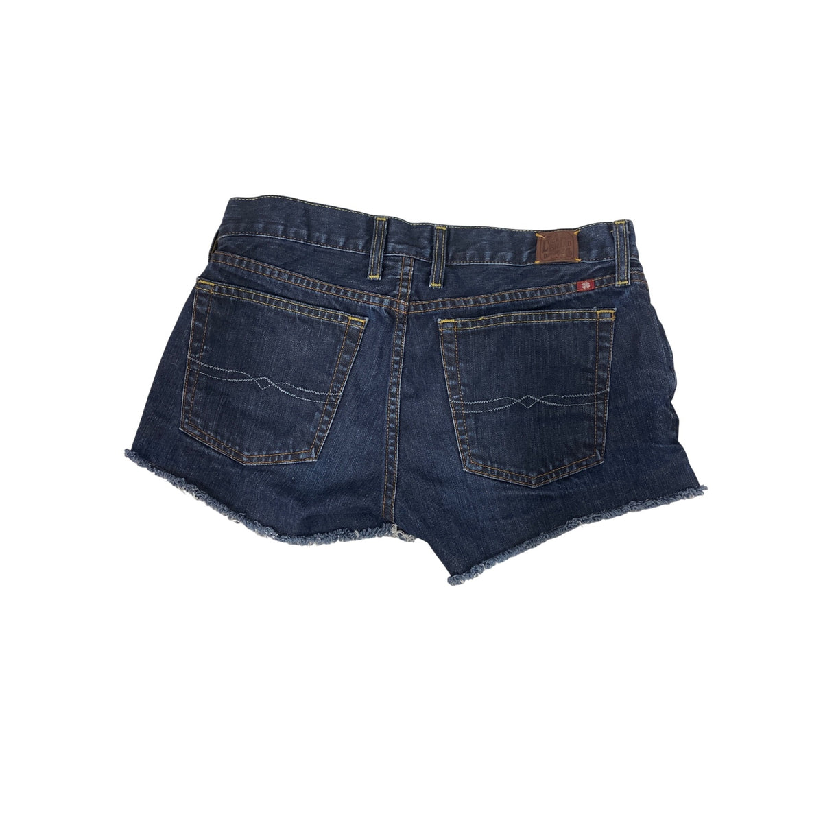 Lucky Brand Womens Blue Denim Cutoff Shorts Frayed Hem Size 2/26 Distressed Look