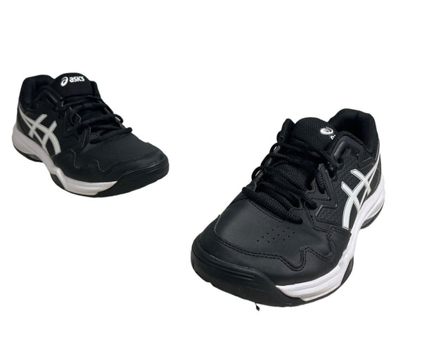 Asics Men's Gel Dedicated 7 Black And White Running Shoes Sz 9.5- NWOB