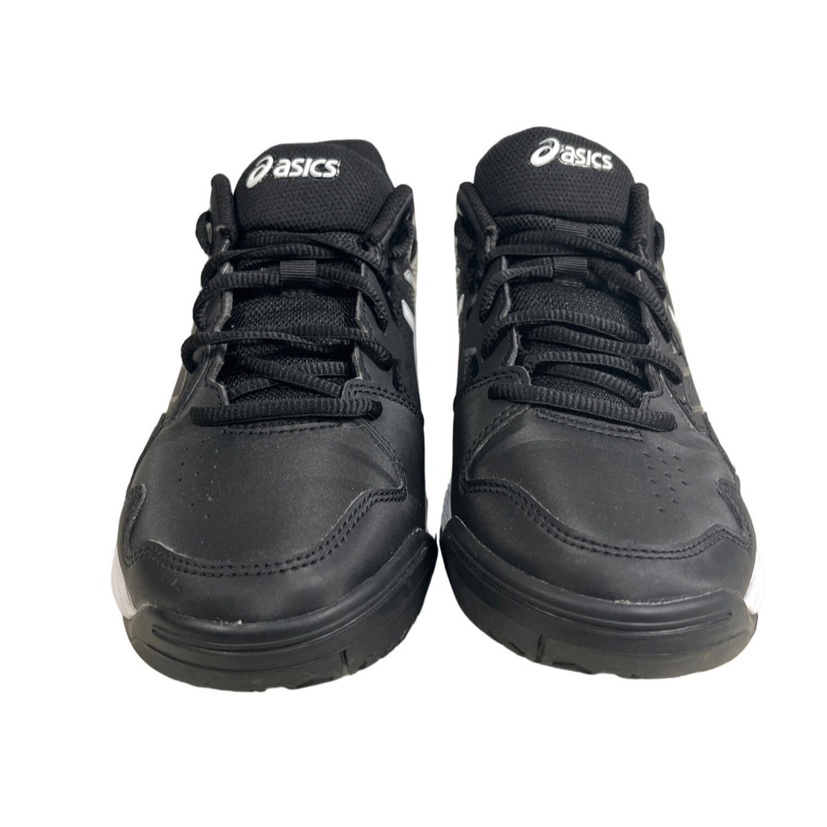 Asics Men's Gel Dedicated 7 Black And White Running Shoes Sz 9.5- NWOB