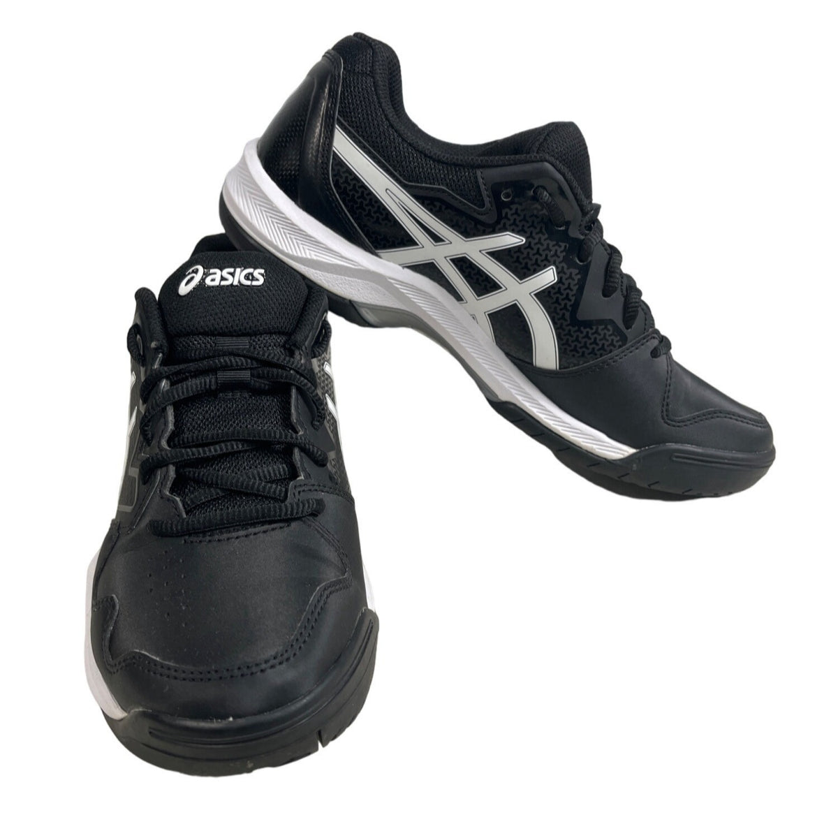 Asics Men's Gel Dedicated 7 Black And White Running Shoes Sz 9.5- NWOB