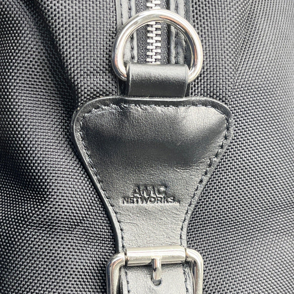 AMC Networks Black Nylon & Leather  Adjustable Shoulder Strap Duffle Bag Sz XL