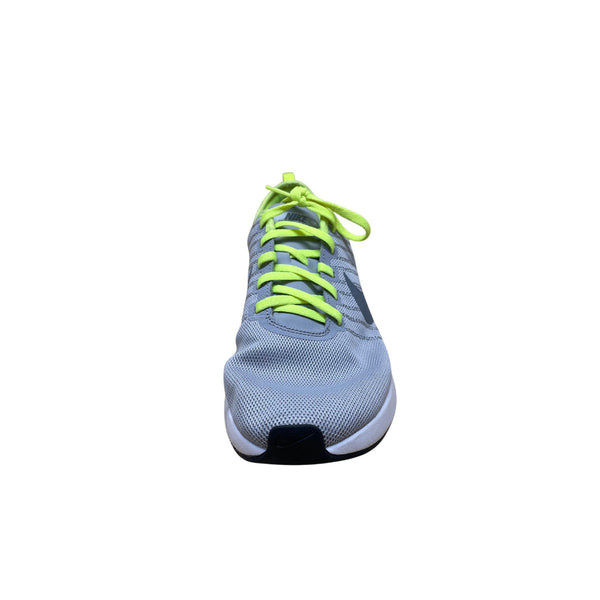 Nike Mens Gray & Neon Green Running Shoes Size 10 Lightweight Mesh Breathable Cushion Sole