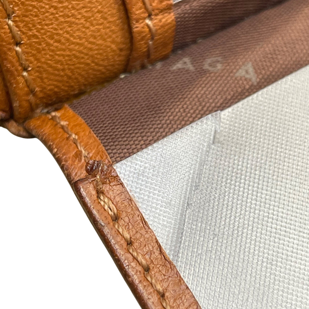 Balenciaga Unisex Brown Leather Embossed Logo Bi-Fold Compact Wallet