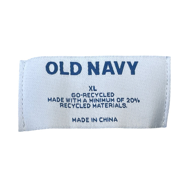 Old Navy Womens Navy Blue Recycled Knit Sweater Nordic Fair Isle Pattern XL Soft Warm