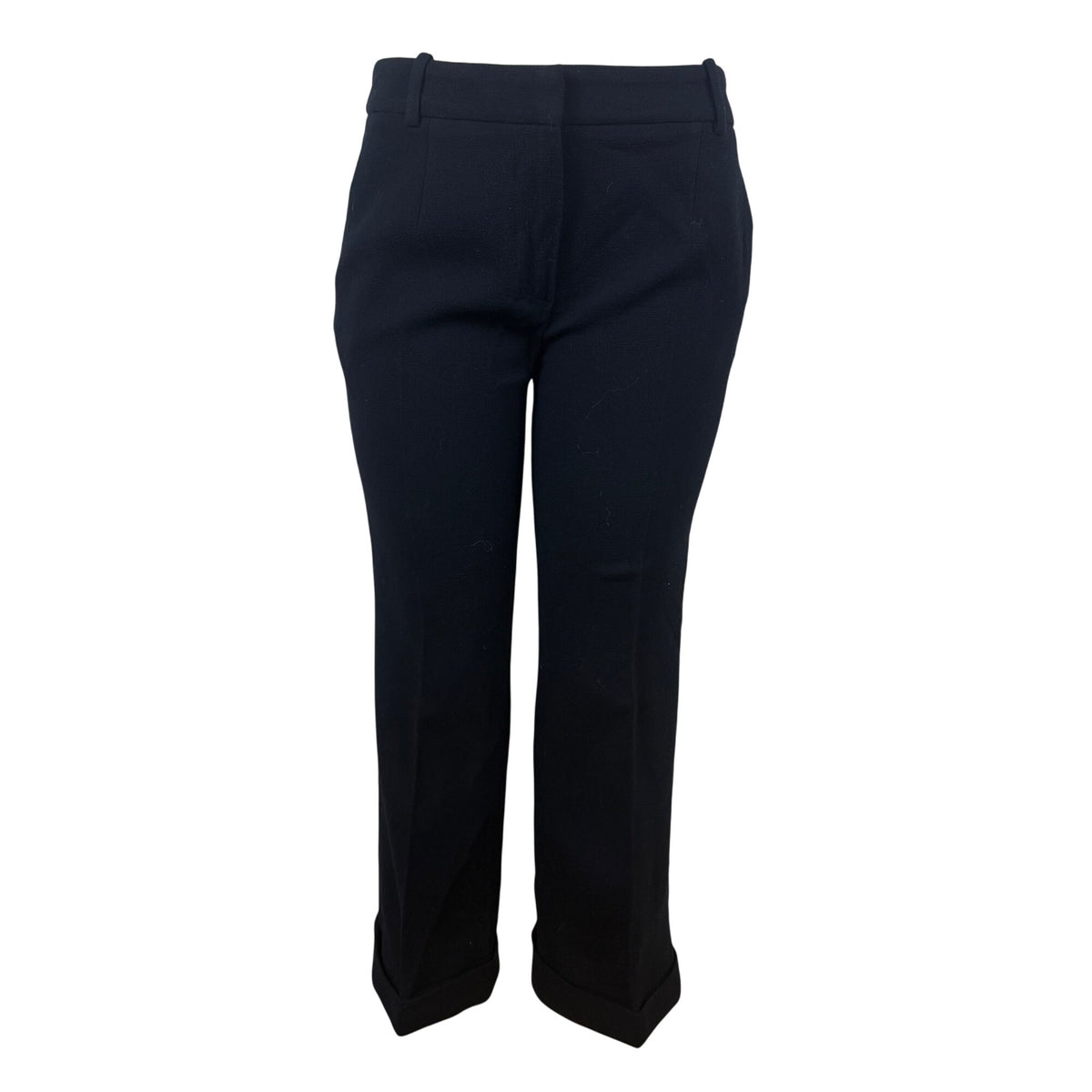 Carven Womens Black Wool Straight-Leg Dress Pants Tailored Classic Size 40