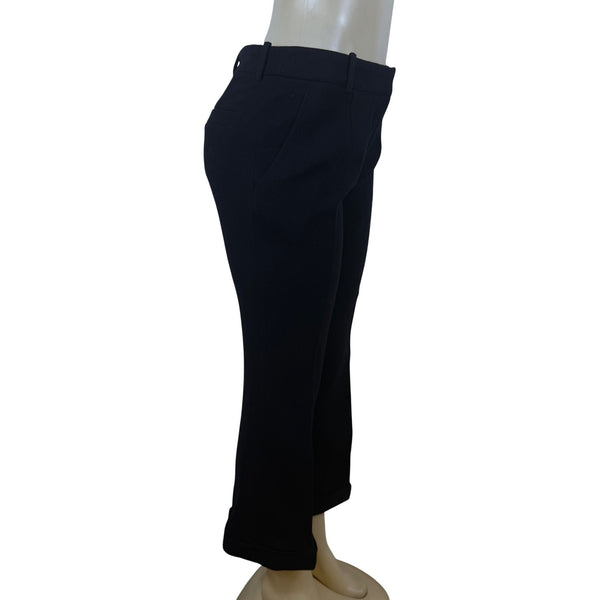 Carven Womens Black Wool Straight-Leg Dress Pants Tailored Classic Size 40