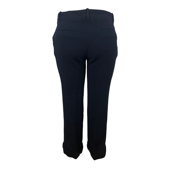 Carven Womens Black Wool Straight-Leg Dress Pants Tailored Classic Size 40