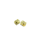 Monet Gold Tone Abstract Design Stud Earrings For Women Lightweight Metal Geometric Shape Elegant
